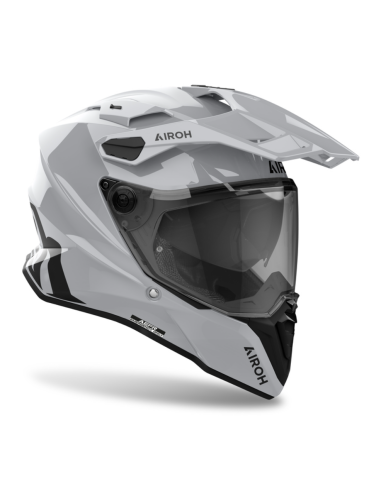 AIROH COMMANDER 2 CEMENT GREY GLOSS ADVENTURE MOTORCYCLE HELMET