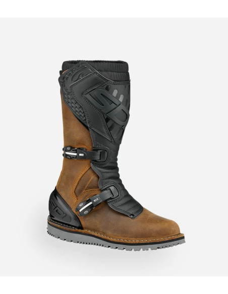 SIDI TRIAL ZERO 2.0 BROWN MOTO SHOES