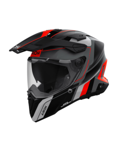 AIROH COMMANDER 2 SKIP ORANGE MATT ADVENTURE MOTO HELMET