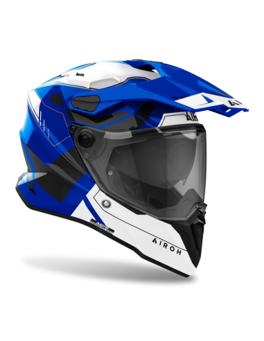 МОТОШЛЕМ ДЛЯ ПРИКЛЮЧЕНИЙ AIROH COMMANDER 2 REVEAL BLUE GLOSS