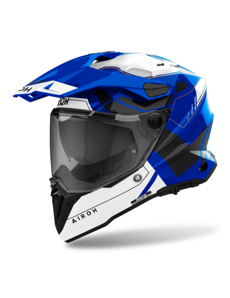МОТОШЛЕМ ДЛЯ ПРИКЛЮЧЕНИЙ AIROH COMMANDER 2 REVEAL BLUE GLOSS