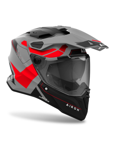 AIROH COMMANDER 2 REVEAL MILITARY GREEN MATT ADVENTURE MOTO SHALM