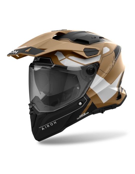AIROH COMMANDER 2 REVEAL RED FLUO MATT ADVENTURE MOTO FARM