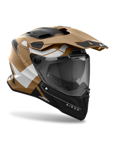 AIROH COMMANDER 2 REVEAL RED FLUO MATT ADVENTURE MOTO FARM