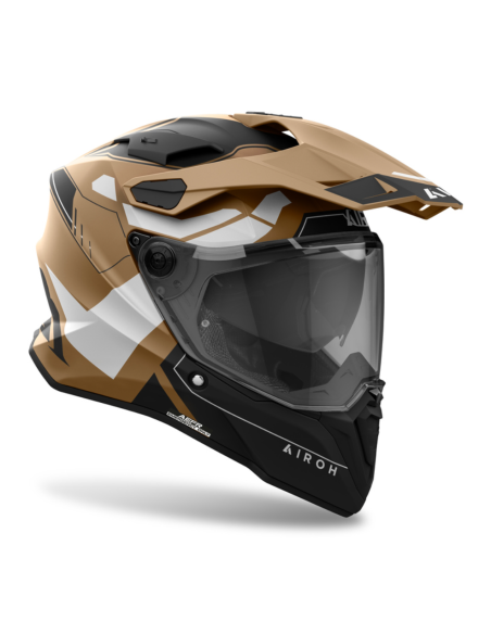 AIROH COMMANDER 2 REVEAL SAND MATT ADVENTURE MOTO HELMET