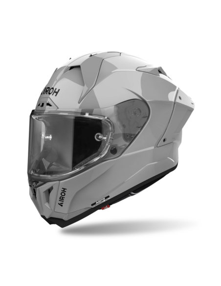 AIROH GP 800 CEMENT GREY GLOSS INDOOR MOTORCYCLE HELMET