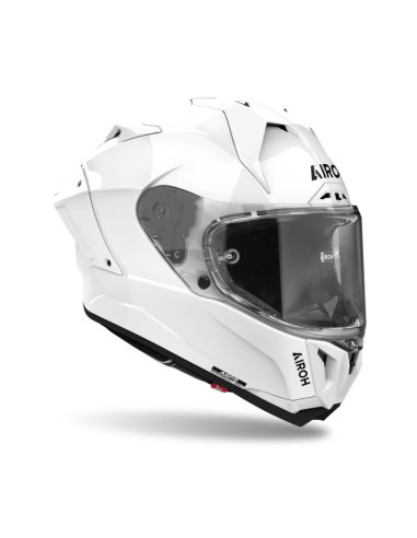 AIROH GP 800 WHITE GLOSS INDOOR MOTORCYCLE HELMET