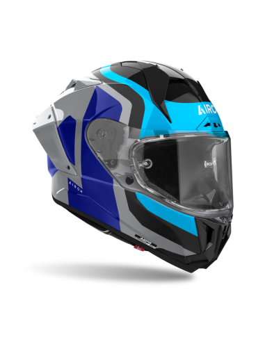 AIROH GP 800 COMPETITION BLUE GLOSS CLOSED MOTORCYCLE HELMET