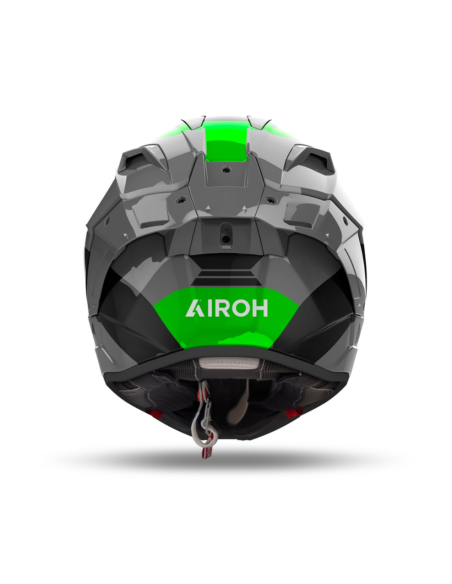 AIROH GP 800 COMPETITION GREEN FLUO GLOSS INDOOR MOTO HELMET