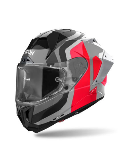 AIROH GP 800 COMPETITION RED GLOSS CLOSED MOTO HELMET