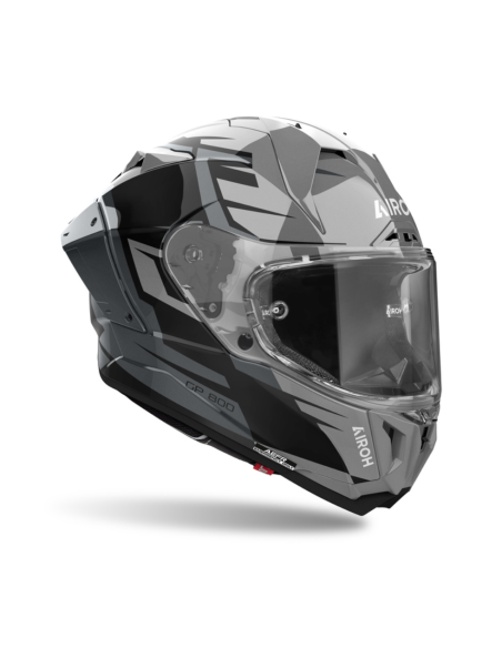 AIROH GP 800 COMPETITION RED GLOSS CLOSED MOTOR COAL