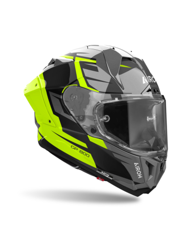 AIROH GP 800 MASTER YELLOW GLOSS CLOSED MOTORCYCLE HELMET