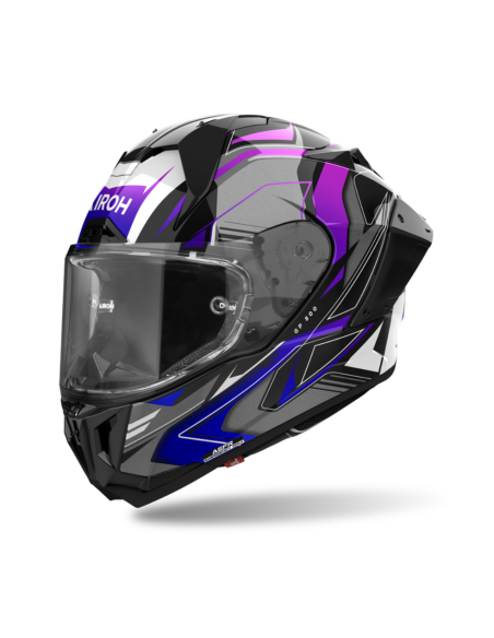 AIROH GP 800 MUST BLUE GLOSS CLOSED MOTO HELMET