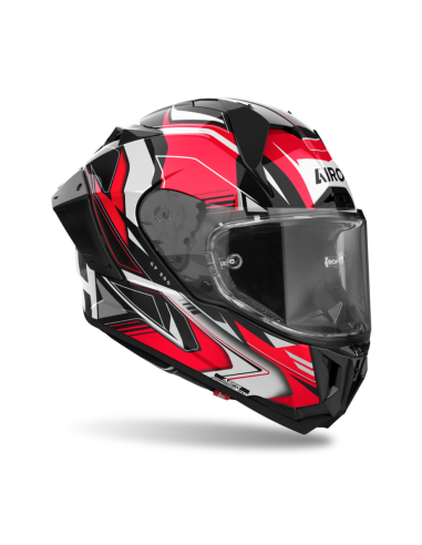 AIROH GP 800 MUST RED GLOSS CLOSED MOTORCYCLE HELMET