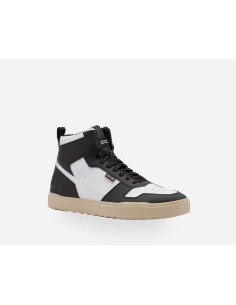 SIDI LYNX BLACK/WHITE MOTO SHOES
