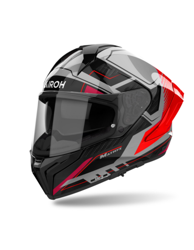 AIROH MATRYX ROCKET BLUE/RED GLOSS CLOSED MOTO FARM