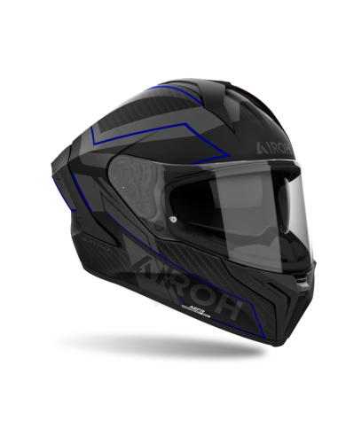 AIROH MATRYX SENTINEL BLUE MATT INDOOR MOTORCYCLE HELMET