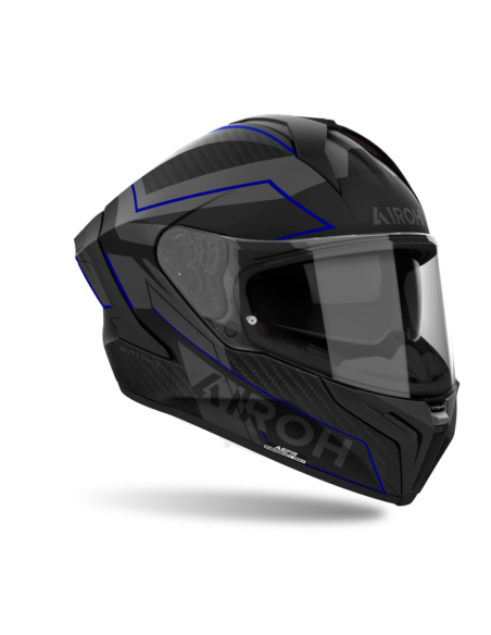 AIROH MATRYX SENTINEL BLUE MATT INDOOR MOTORCYCLE HELMET