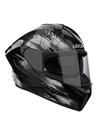AIROH MATRYX REFLEX GREY GLOSS CLOSED MOTORCYCLE HELMET