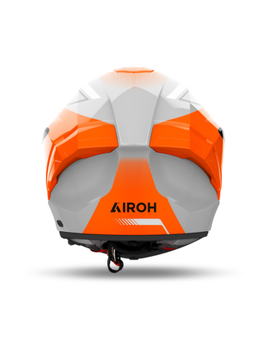 AIROH MATRYX WIDE ORANGE GLOSS CLOSED MOTORCYCLE HELMET