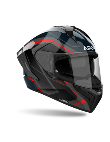 AIROH MATRYX WIDE RED GLOSS CLOSED MOTORCYCLE HELMET