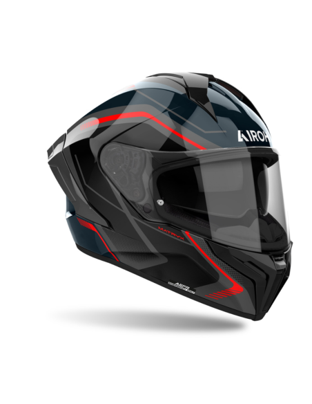 AIROH MATRYX WIDE RED GLOSS CLOSED MOTORCYCLE HELMET