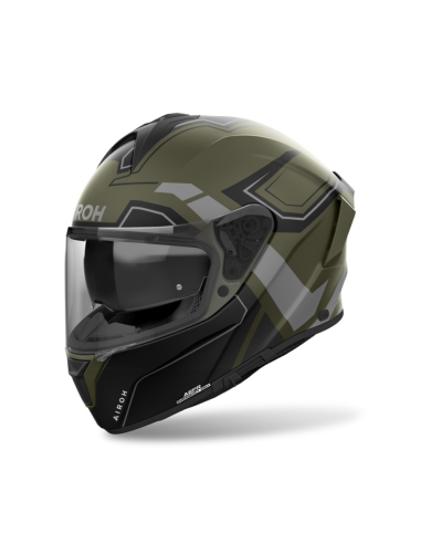 AIROH SPARK 2 DART MILITARY GREEN MATT INDOOR MOTO HELMET