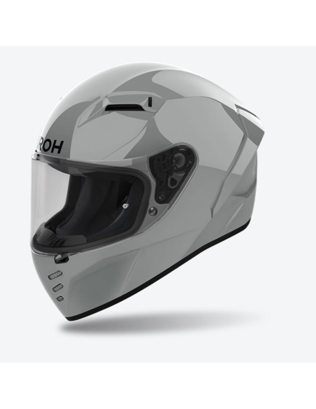 AIROH CONNOR CEMENT GREY GLOSS INDOOR MOTORCYCLE HELMET