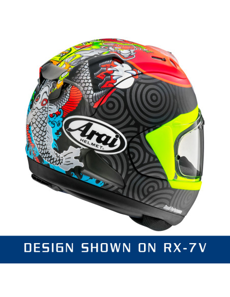 ARAI RX-7V RACING TATSUKI SPORTINIS/UŽDARAS MOTO ŠALMAS