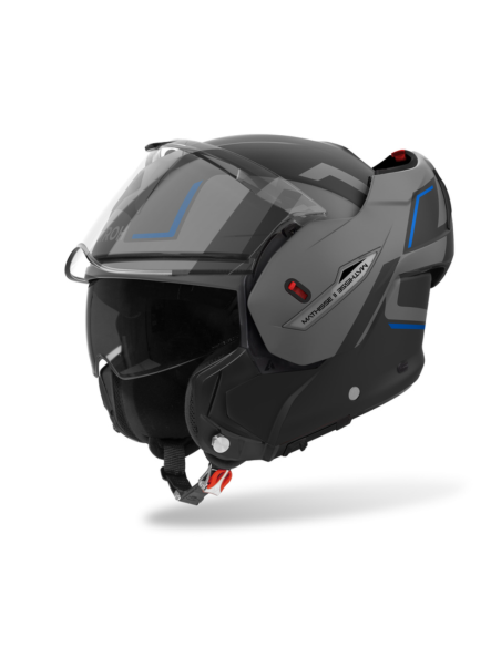 AIROH MATHISSE II GENIUS MATT BLUE FLIP-UP MOTO HELMET