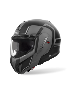 AIROH MATHISSE II GENIUS GREY MATT FLIP-UP MOTO HELMET