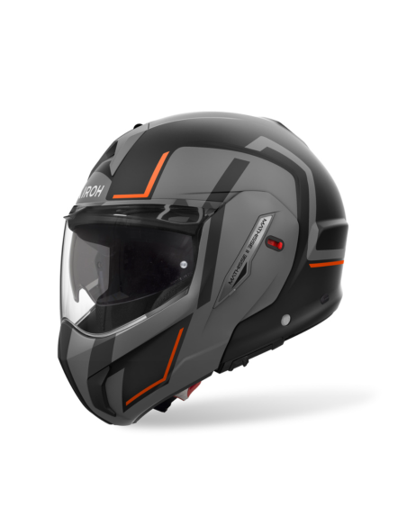 AIROH MATHISSE II GENIUS ORANGE MATT FLIP-UP MOTO HELMET