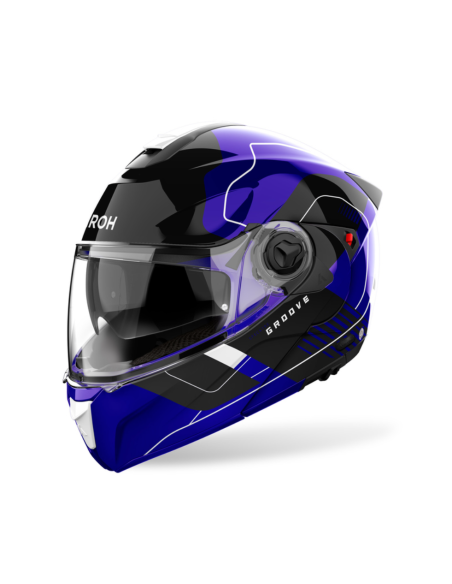 МОТОШЛЕМ AIROH SPECKTRE GROOVE BLUE GLOSS FLIP-UP