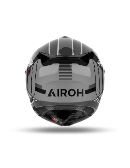 AIROH SPECKTRE GROOVE GREY GLOSS FLIP-UP MOTORCYCLE HELMET