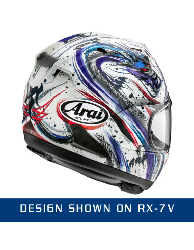 ARAI RX-7V RACING KIYONARI TRICO SPORTINIS/UŽDARAS MOTO ŠALMAS