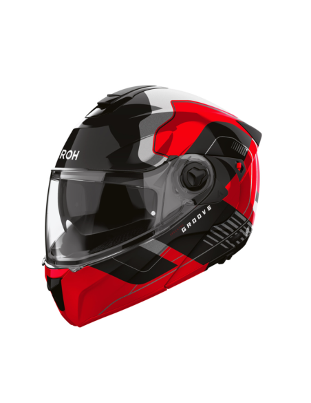МОТОШЛЕМ AIROH SPECKTRE GROOVE RED GLOSS FLIP-UP