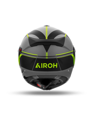 AIROH SPECKTRE LEAF YELLOW MATT FLIP-UP MOTO HELMET