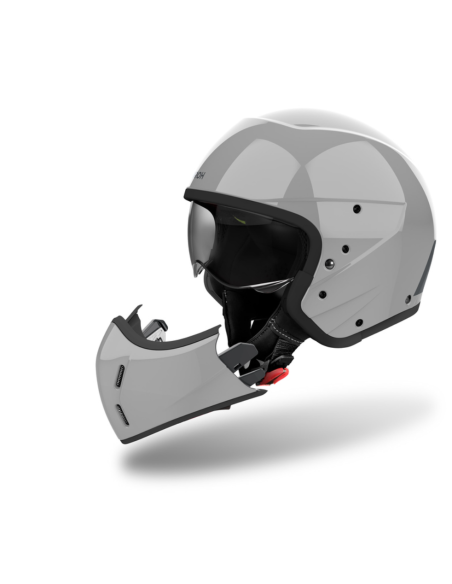 AIROH J 110 COLOUR CEMENT GREY GLOSS MOTORCYCLE HELMET