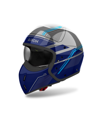 AIROH J 110 SLIM BLUE GLOSS MOTORCYCLE HELMET