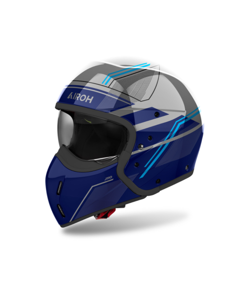 AIROH J 110 SLIM BLUE GLOSS MOTORCYCLE HELMET