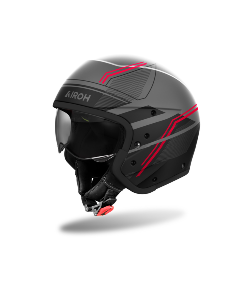 AIROH J 110 SLIM RED MATT MOTO HELMET