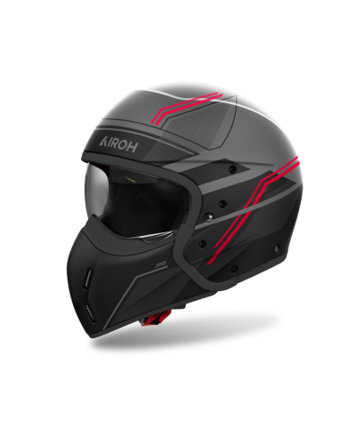 AIROH J 110 SLIM RED MATT MOTO HELMET