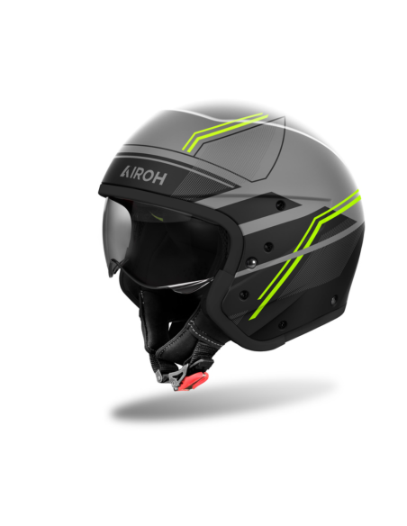 AIROH J 110 SLIM YELLOW MATT MOTO HELMET