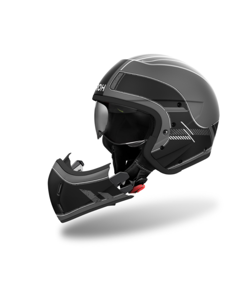 AIROH J 110 RASTER BLACK MATT MOTO HELMET
