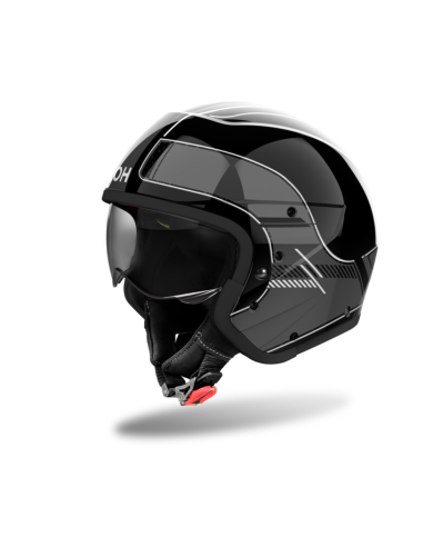 AIROH J 110 RASTER BLACK MATT MOTO FARM