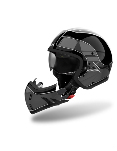 AIROH J 110 RASTER BLACK MATT MOTO FARM