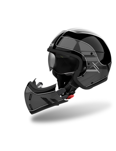 AIROH J 110 RASTER DARK GREY GLOSS MOTORCYCLE HELMET