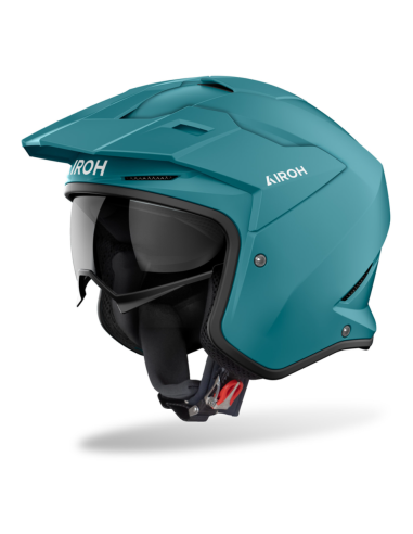 AIROH KOMBAKT COLOUR PETROL GREEN MATT MOTO HELMET