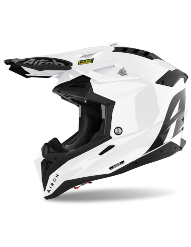 AIROH AVIATOR 3 COLOUR WHITE GLOSS CLOSED MOTORCYCLE HELMET