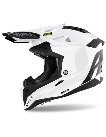 AIROH AVIATOR 3 COLOUR WHITE GLOSS CLOSED MOTORCYCLE HELMET
